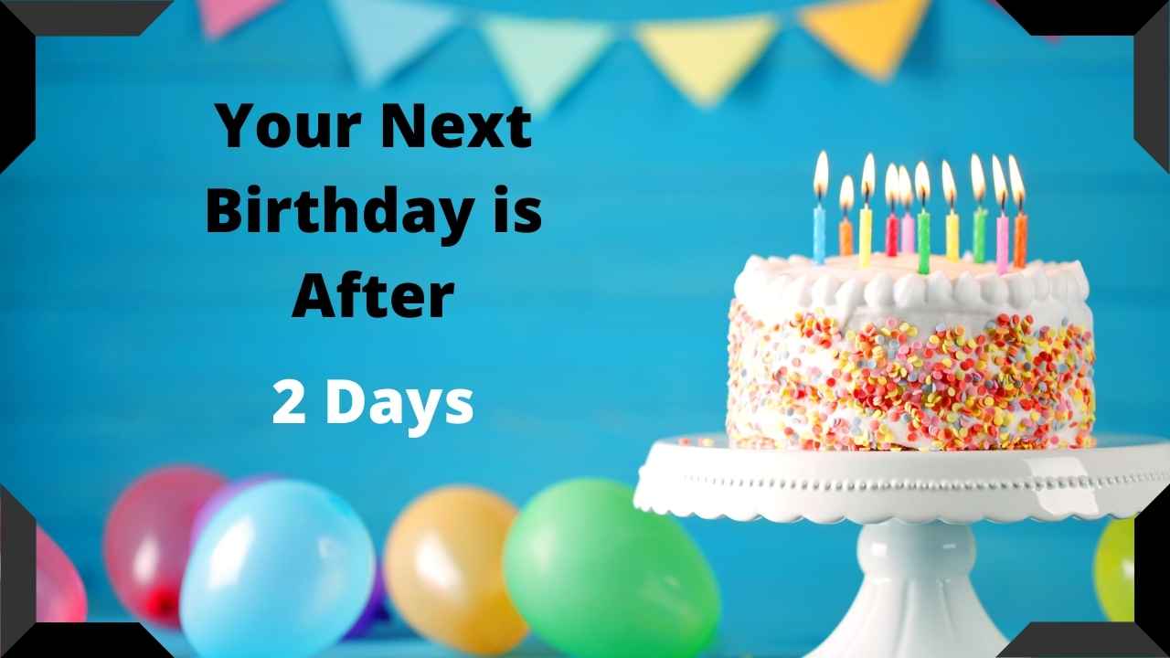 How many days till my birthday?  Birthday age calculator